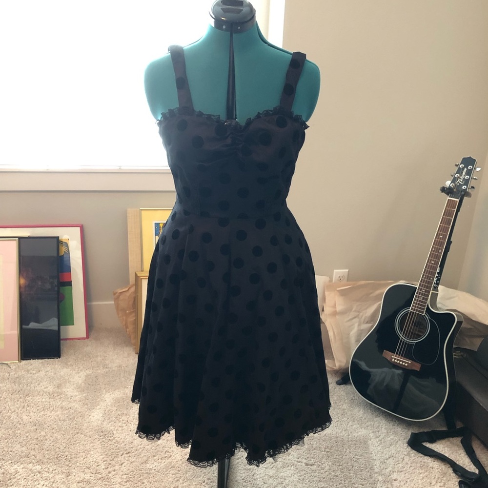 Black Polka Dot Pin Up Dress